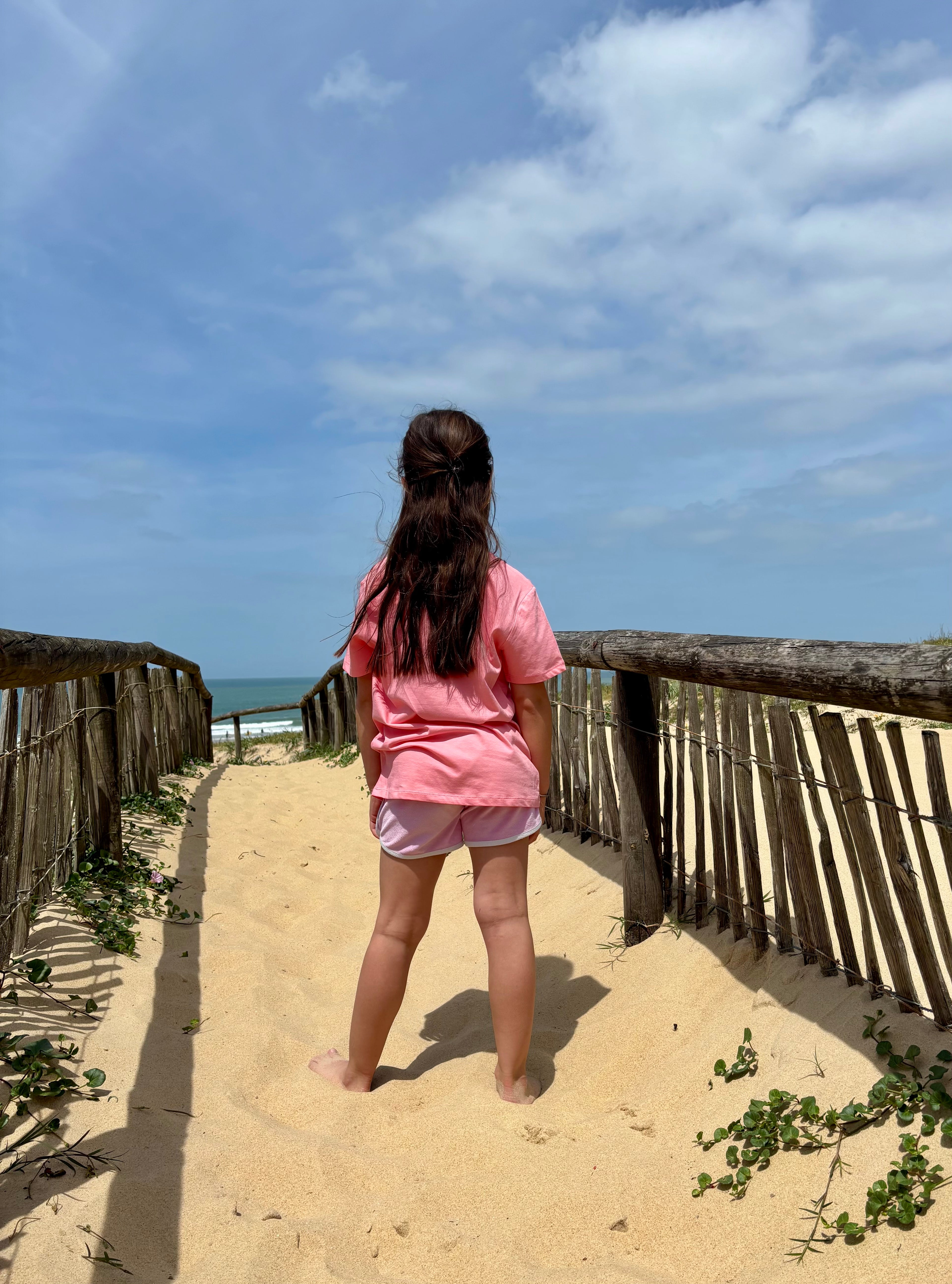 Tee shirt rose vague