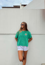 Tee éponge vert canon!