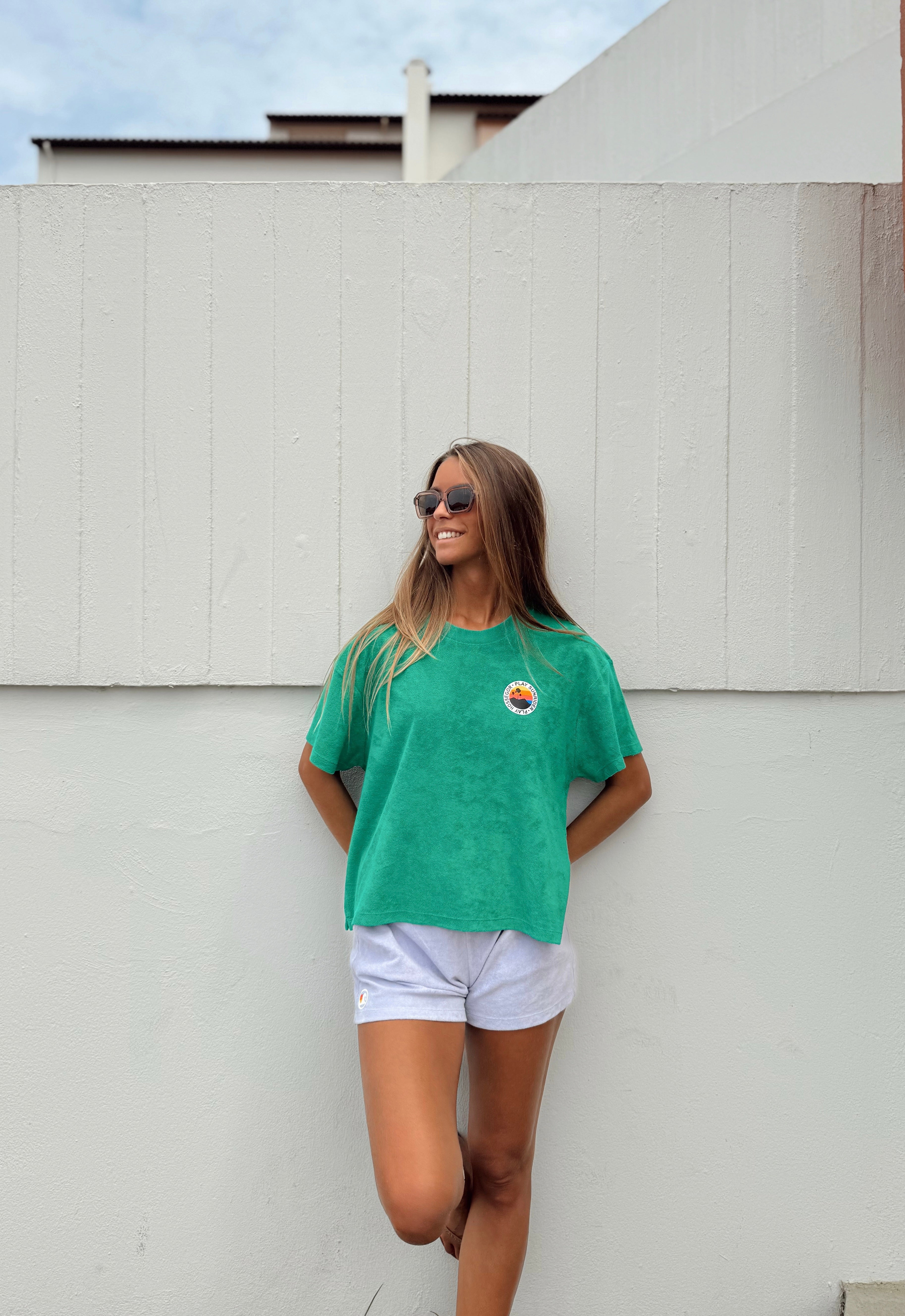 Tee éponge vert canon!