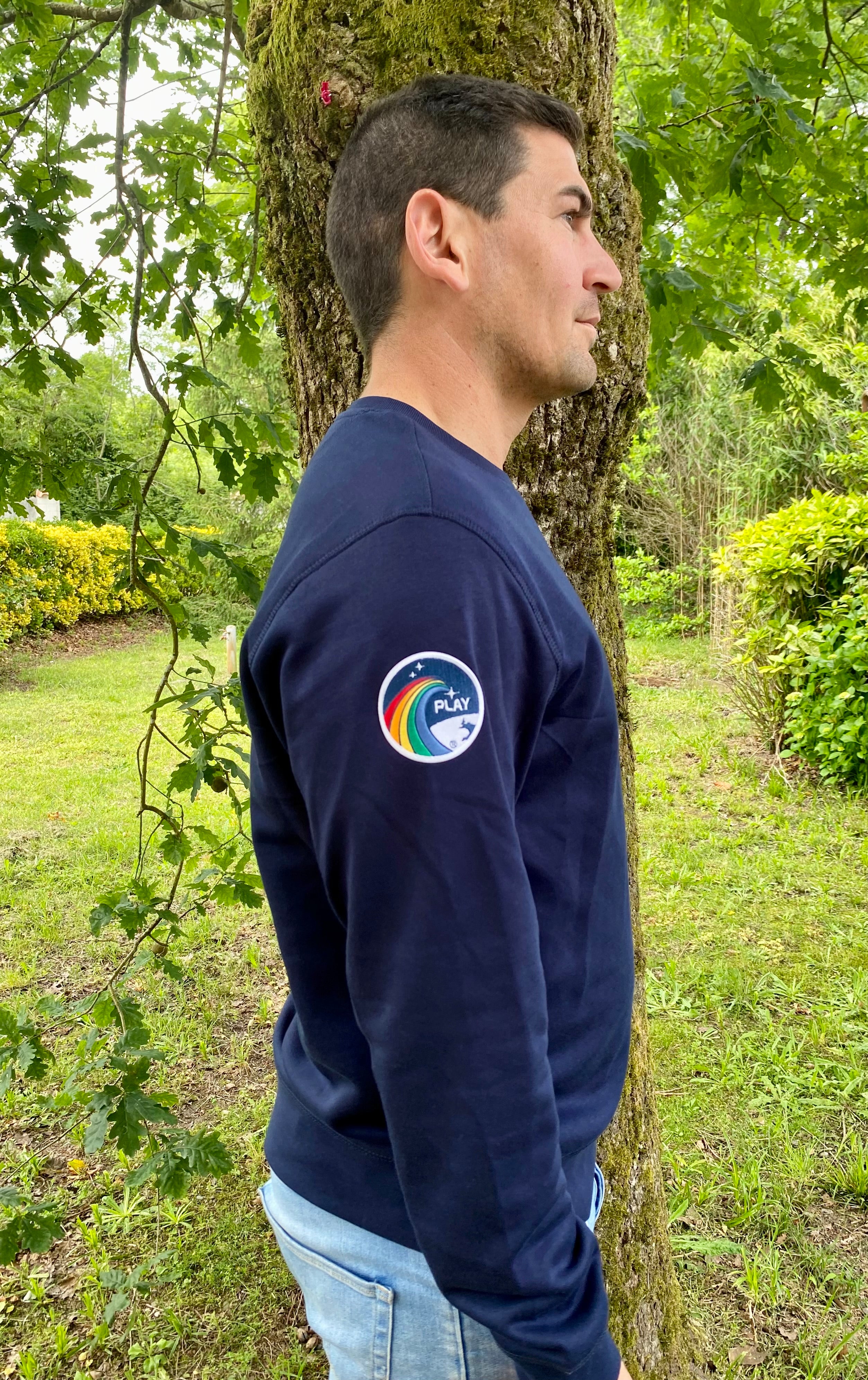 Sweat navy patch nasa tout doux