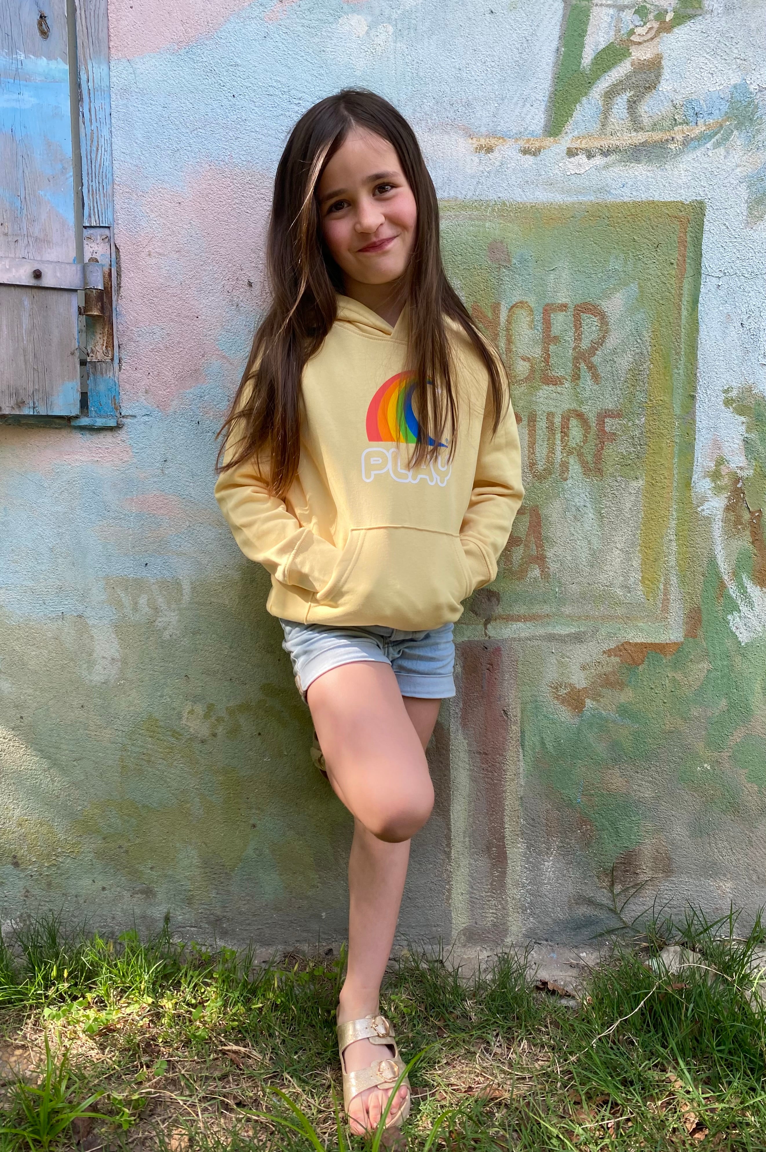 Hoodie à capuche enfants Viva Yellow canon