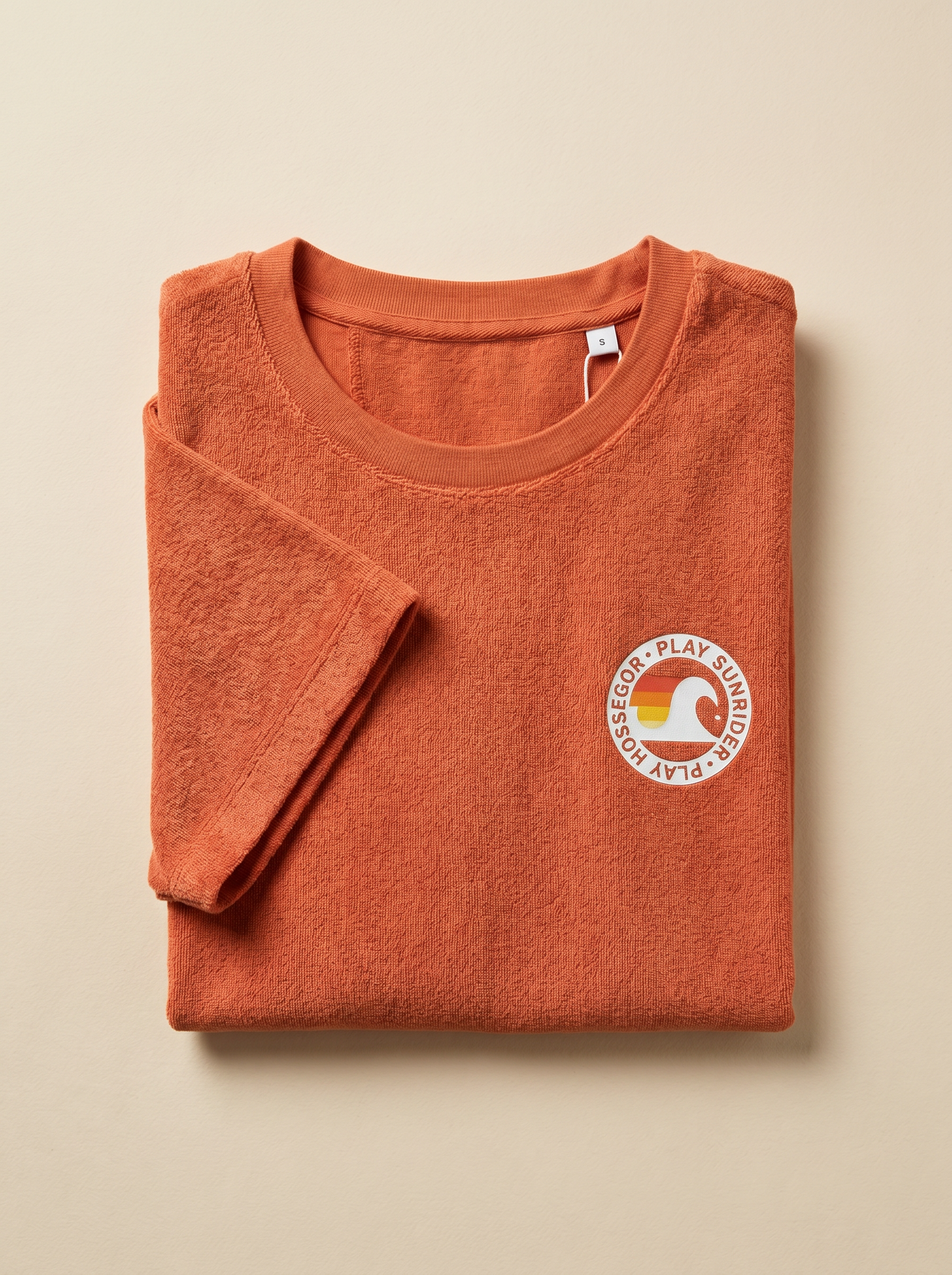 Tee shirt éponge paprika