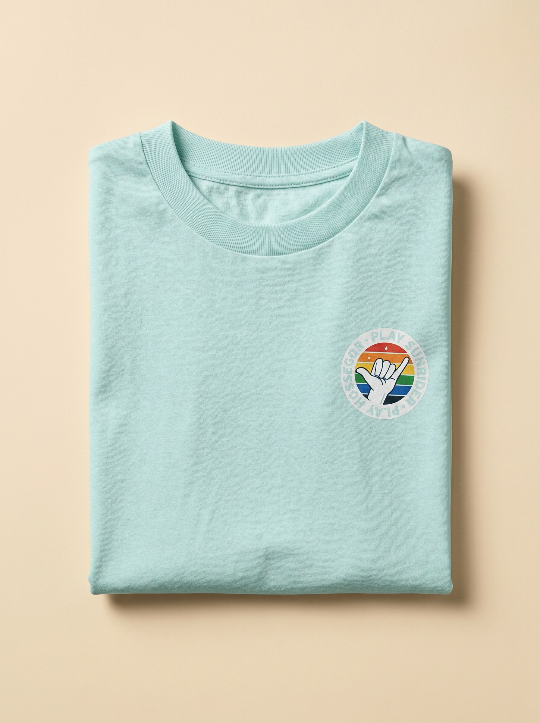 Tee Caraïbes logo shaka