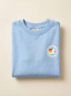 Sweat shirt bébé bio bleu ciel