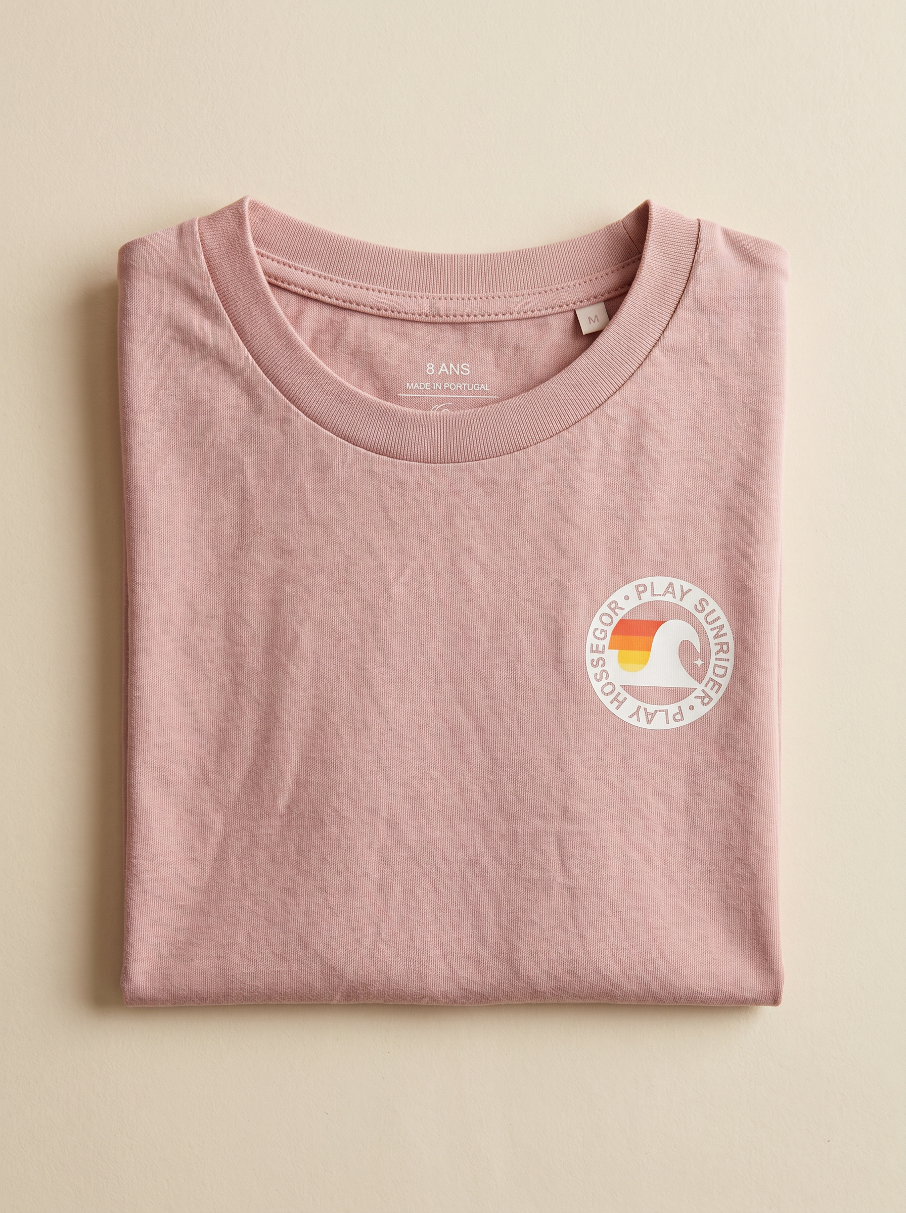 Tee shirt rose pale kids