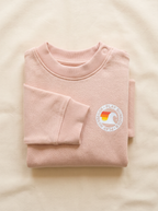Sweat shirt bébé bio couleur pêche
