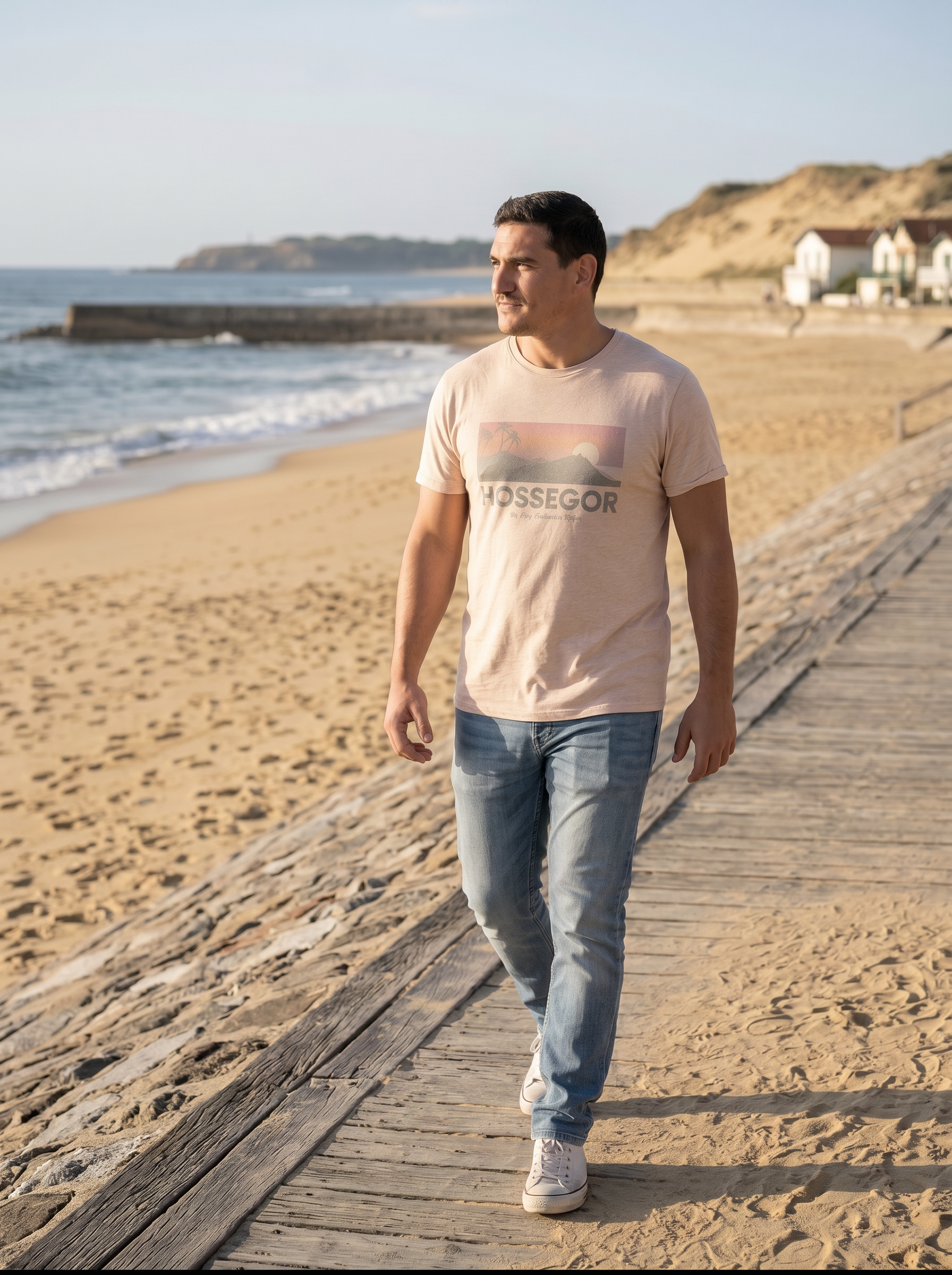 Tee Sunset Hossegor pêche