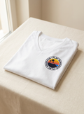 Tee col V blanc 100% coton bio