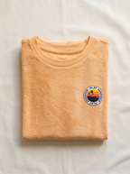 Tee shirt en éponge orange éclatant