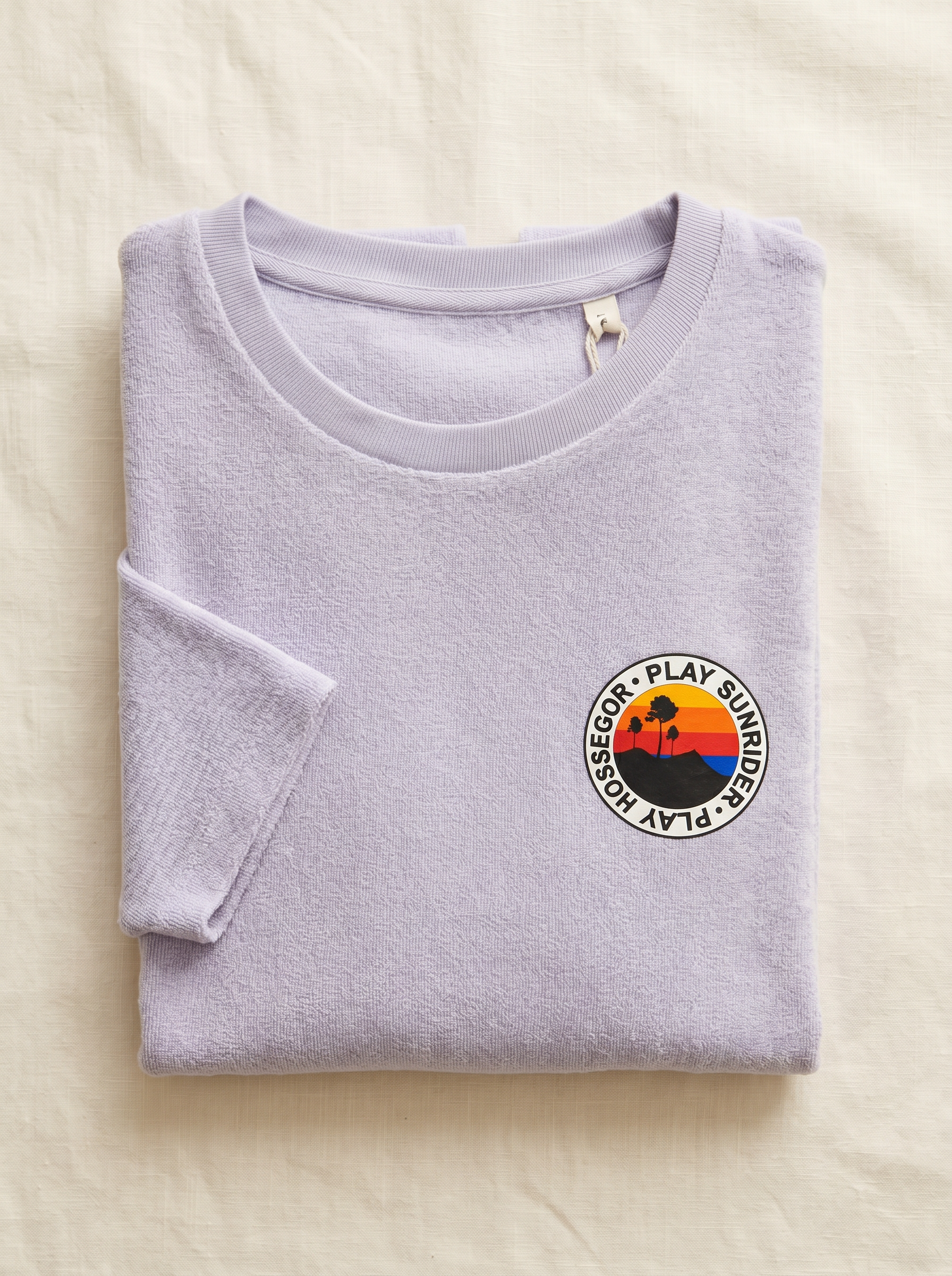 Tee shirt éponge femme parme