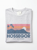 Tee sunset Hossegor gris chiné